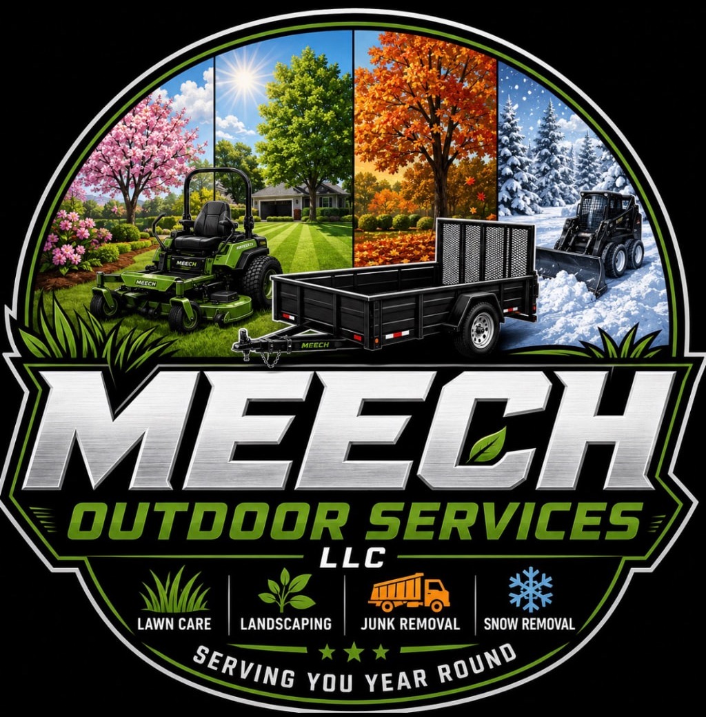 Meech Outdoor Services LLC seasonal logo